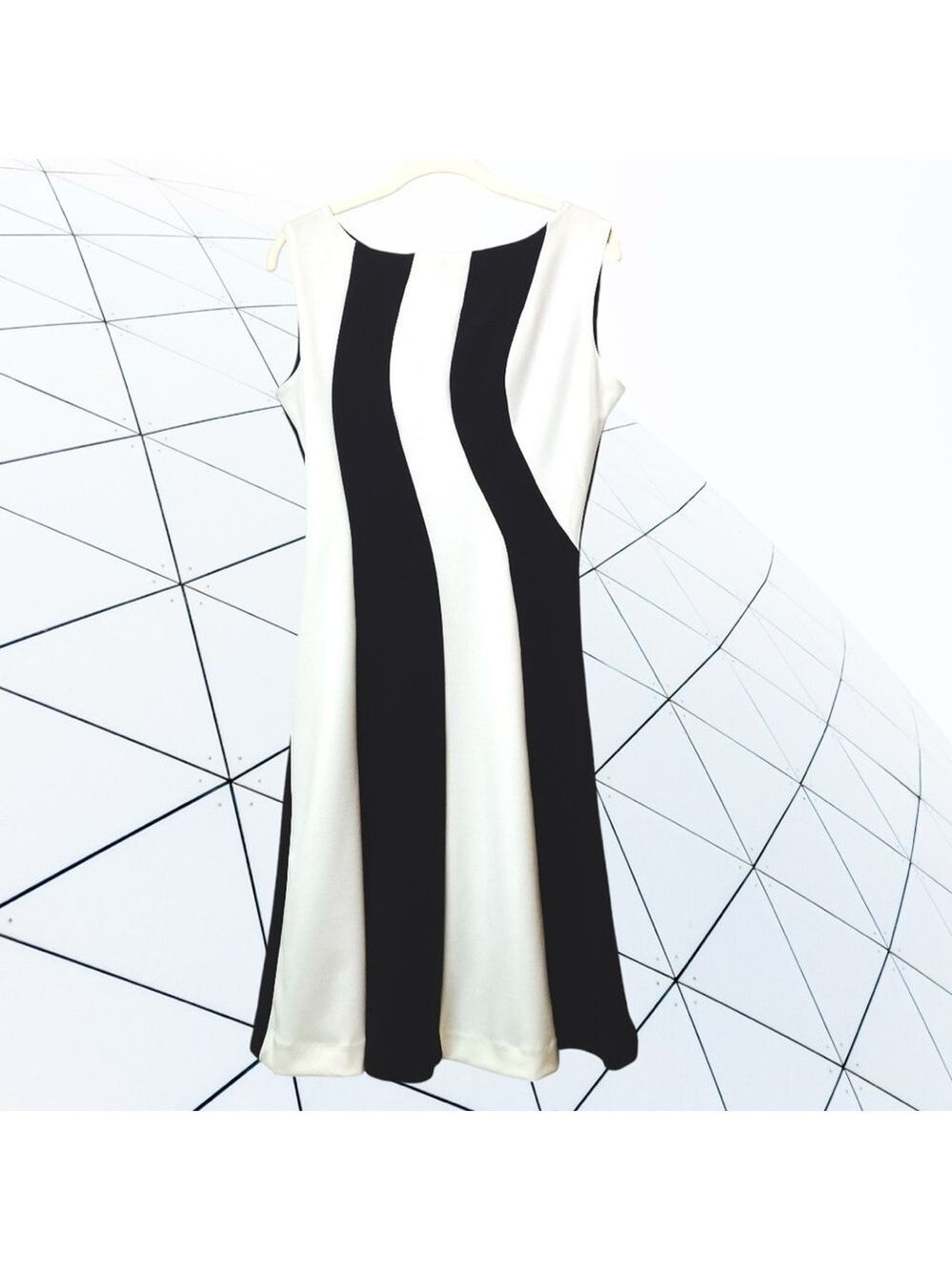 Adore Black and White Swirl Dress Edgy Retro Beetlejuice Outfit Women’s S - Picture 7 of 8